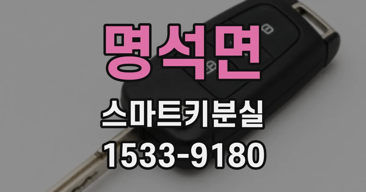 명석면 스마트키분실