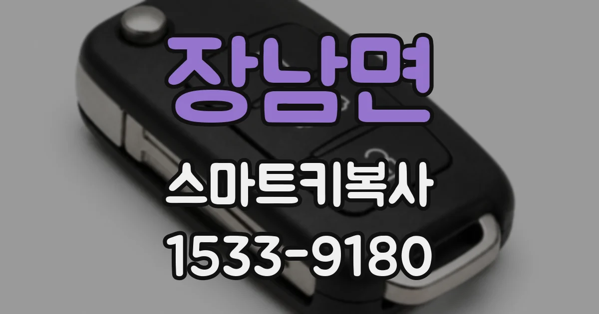 장남면 스마트키복사