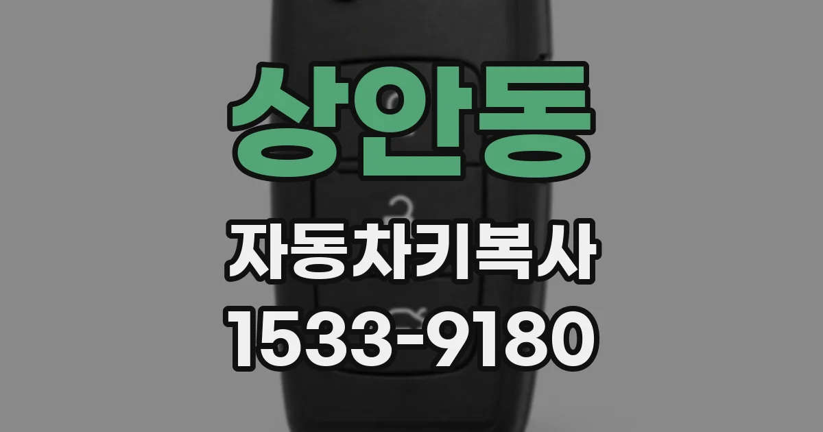 상안동 자동차키복사