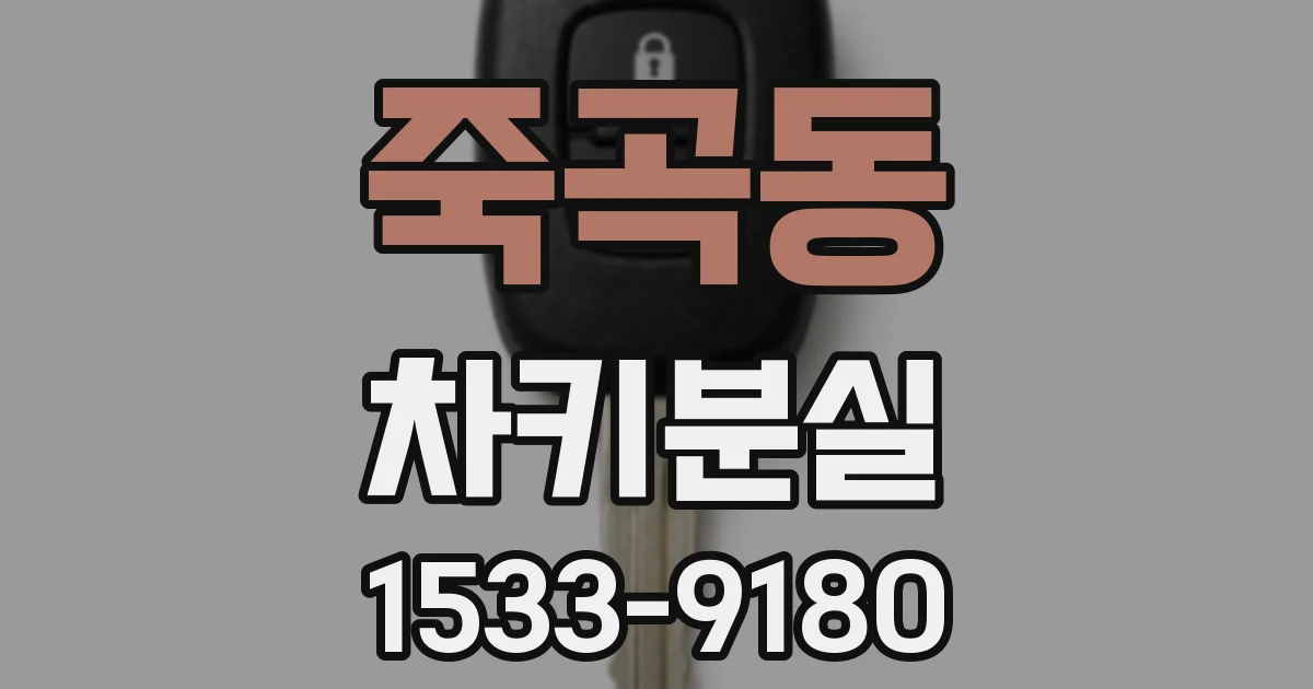죽곡동 차키분실