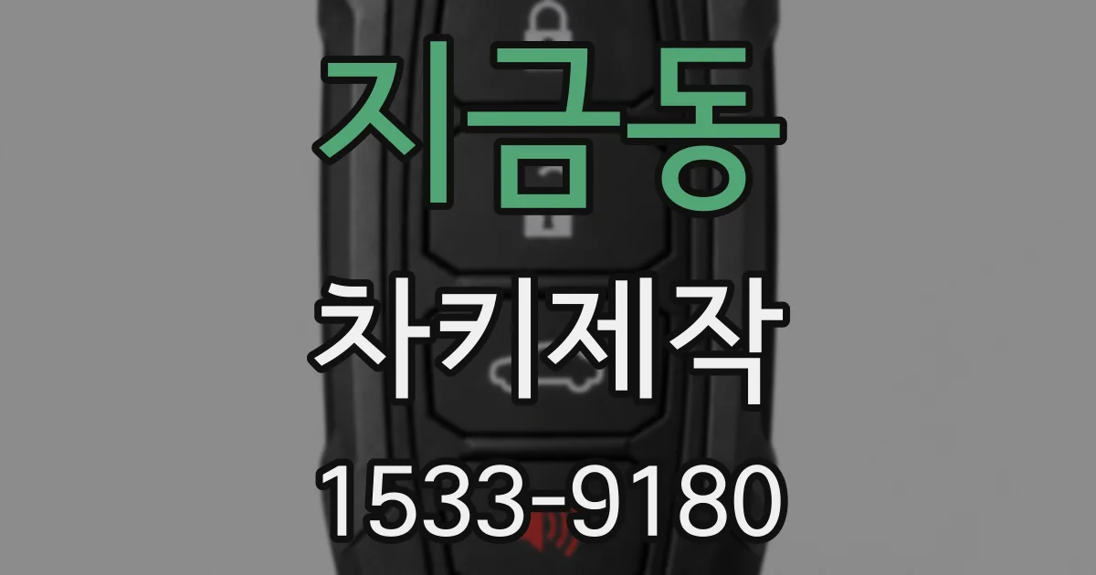 지금동 차키제작