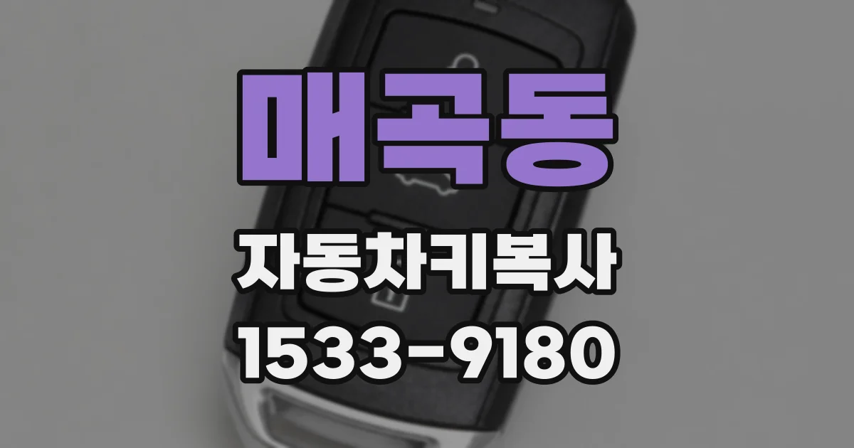 매곡동 자동차키복사