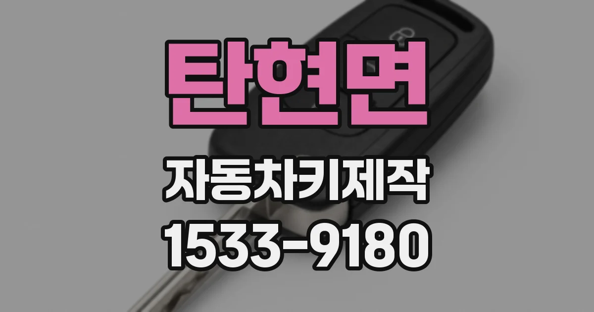 탄현면 자동차키제작