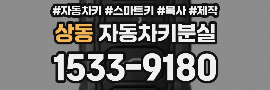 상동 자동차키분실