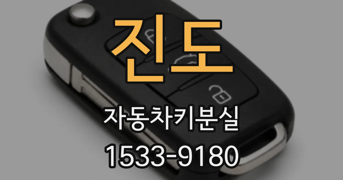 진도 자동차키분실