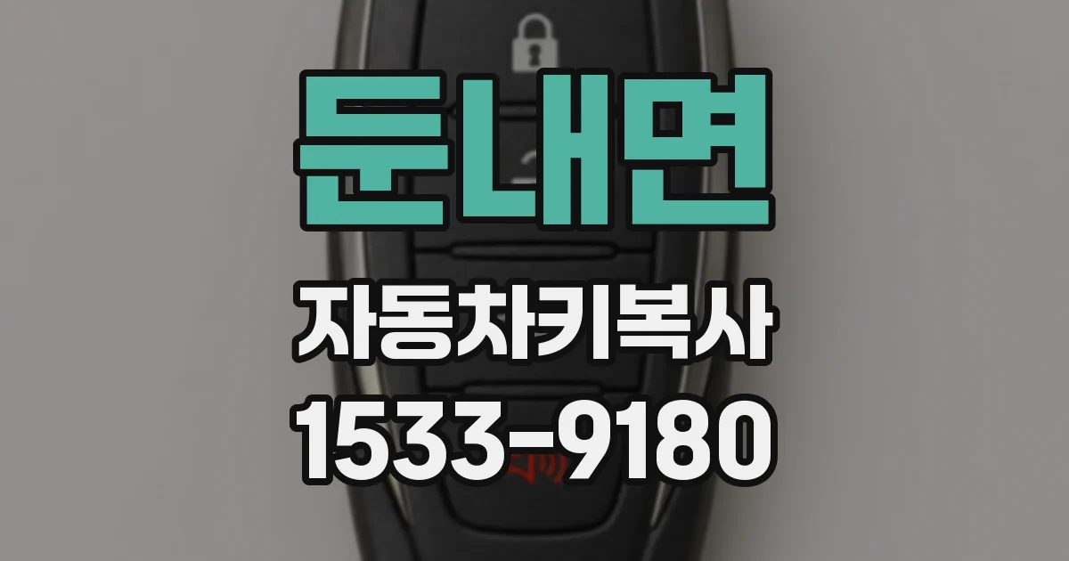 둔내면 자동차키복사