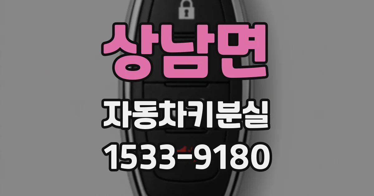 상남면 자동차키분실