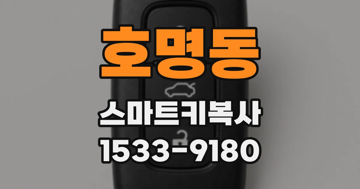 호명동 스마트키복사
