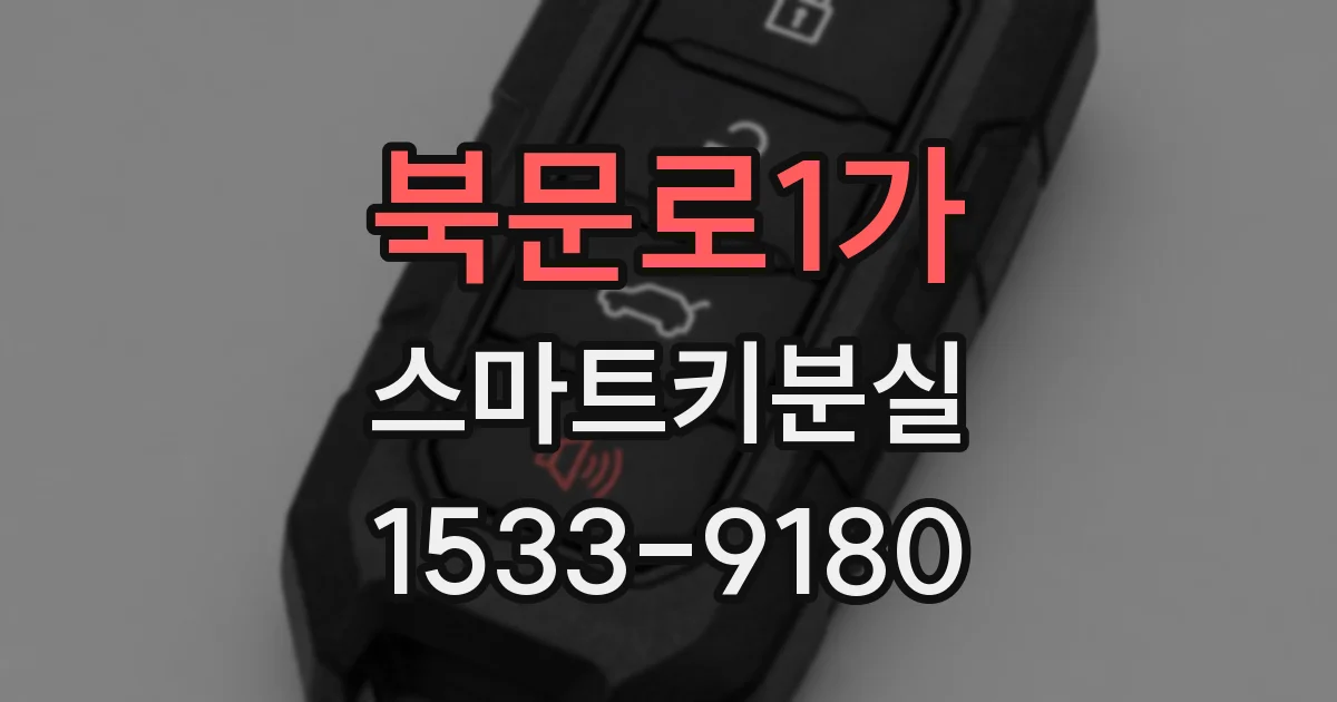 북문로1가 스마트키분실