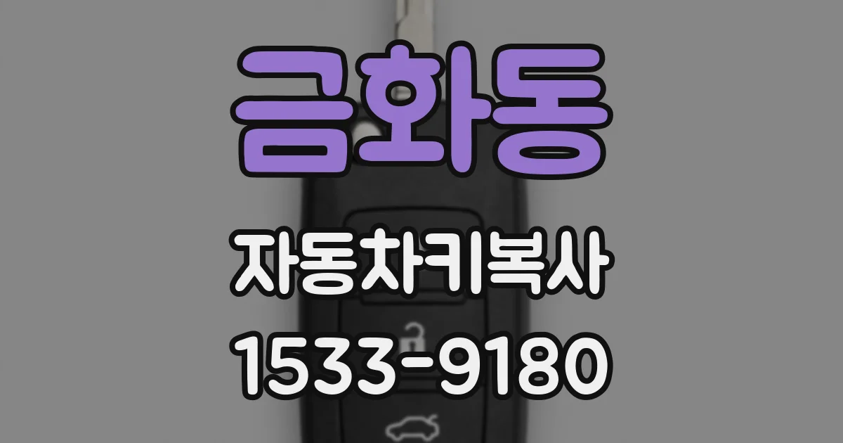 금화동 자동차키복사