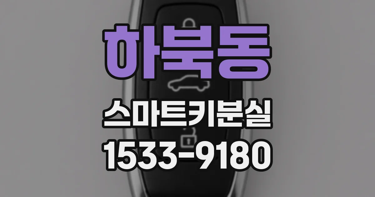 하북동 스마트키분실