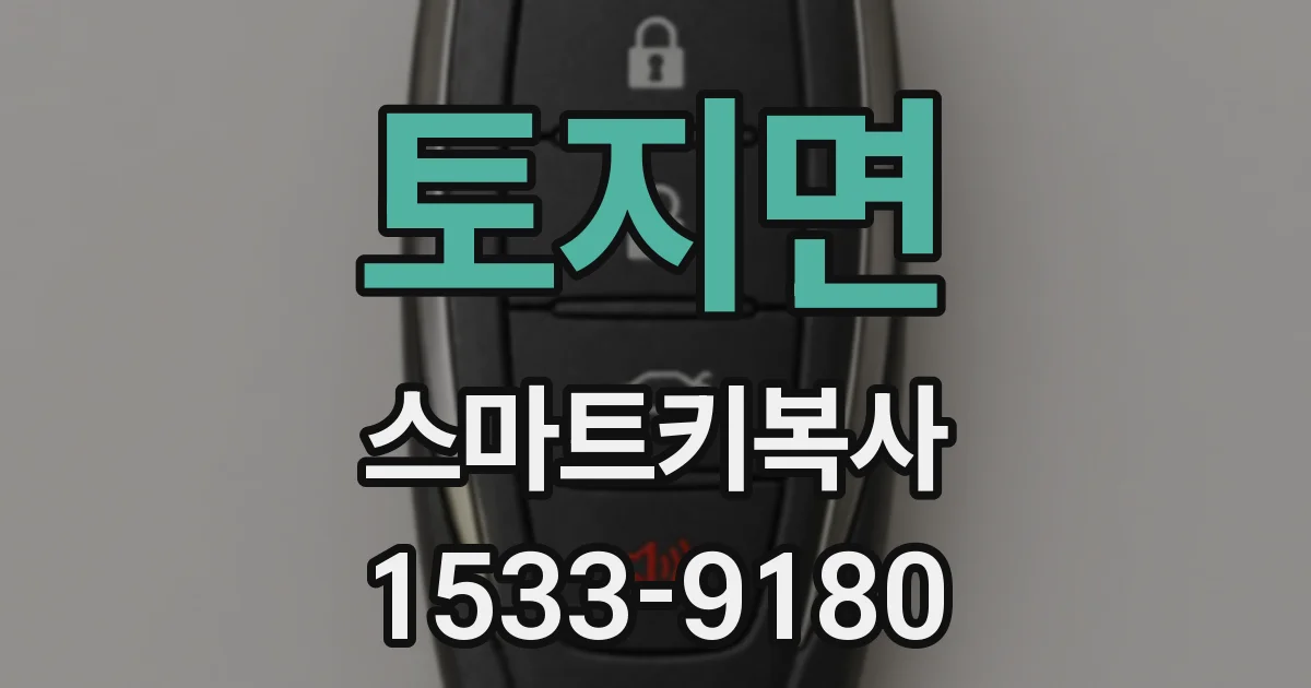 토지면 스마트키복사