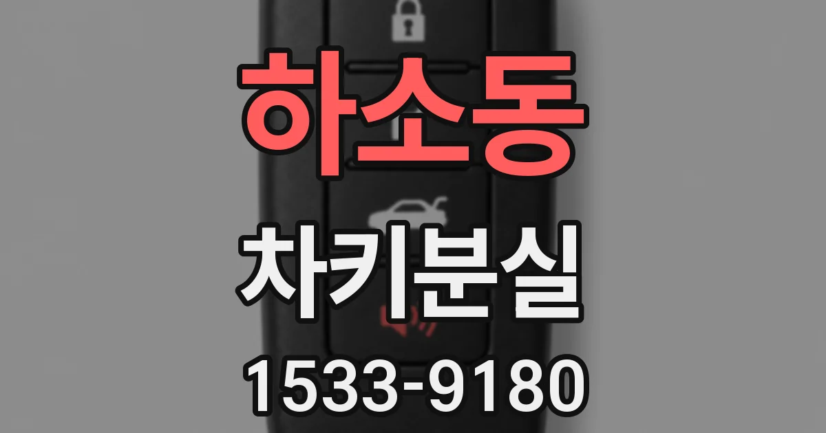 하소동 차키분실