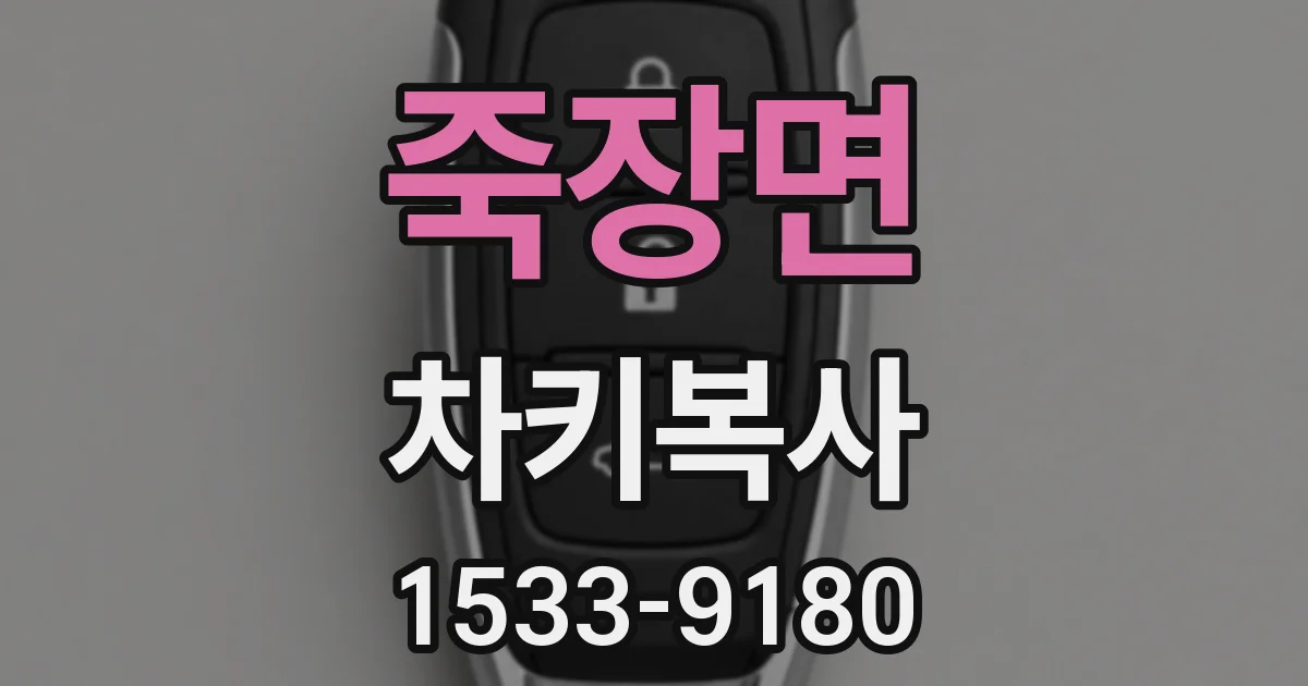 죽장면 차키복사