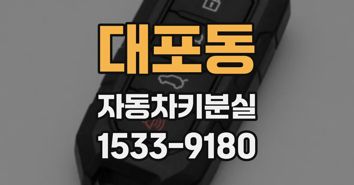 대포동 자동차키분실