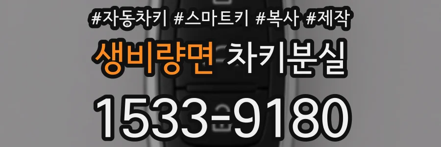 생비량면 차키분실
