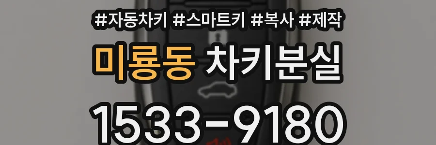 미룡동 차키분실