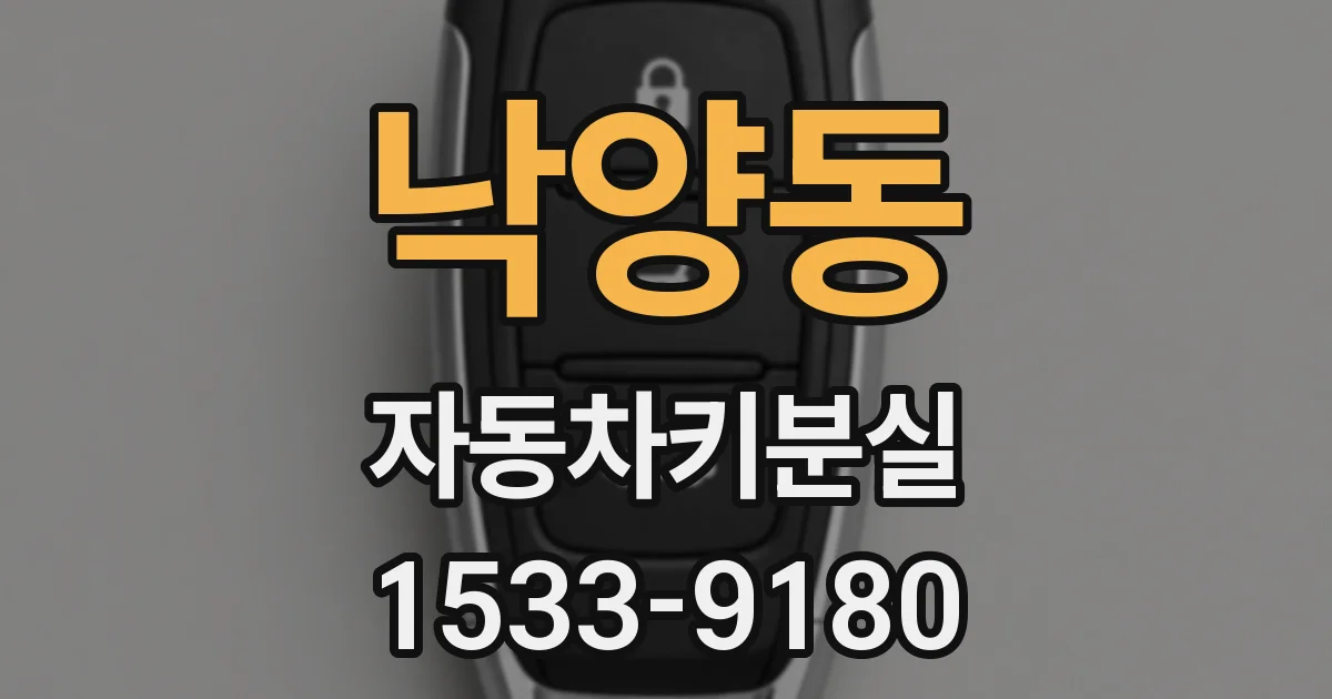 낙양동 자동차키분실