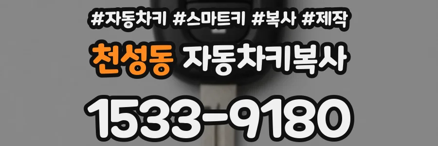 천성동 자동차키복사