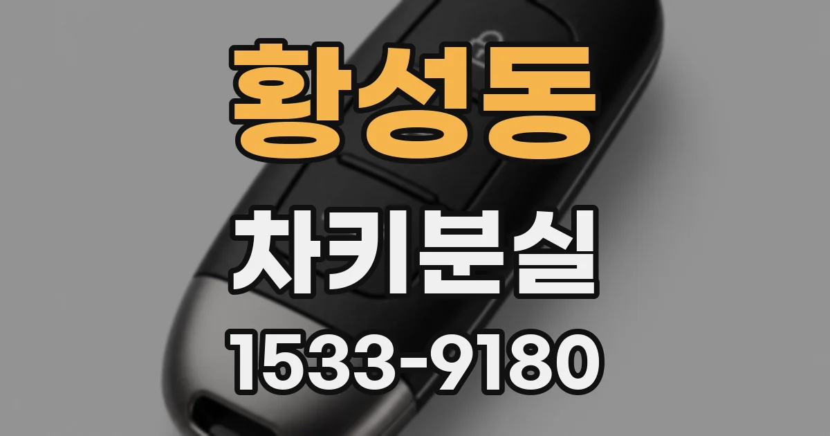 황성동 차키분실