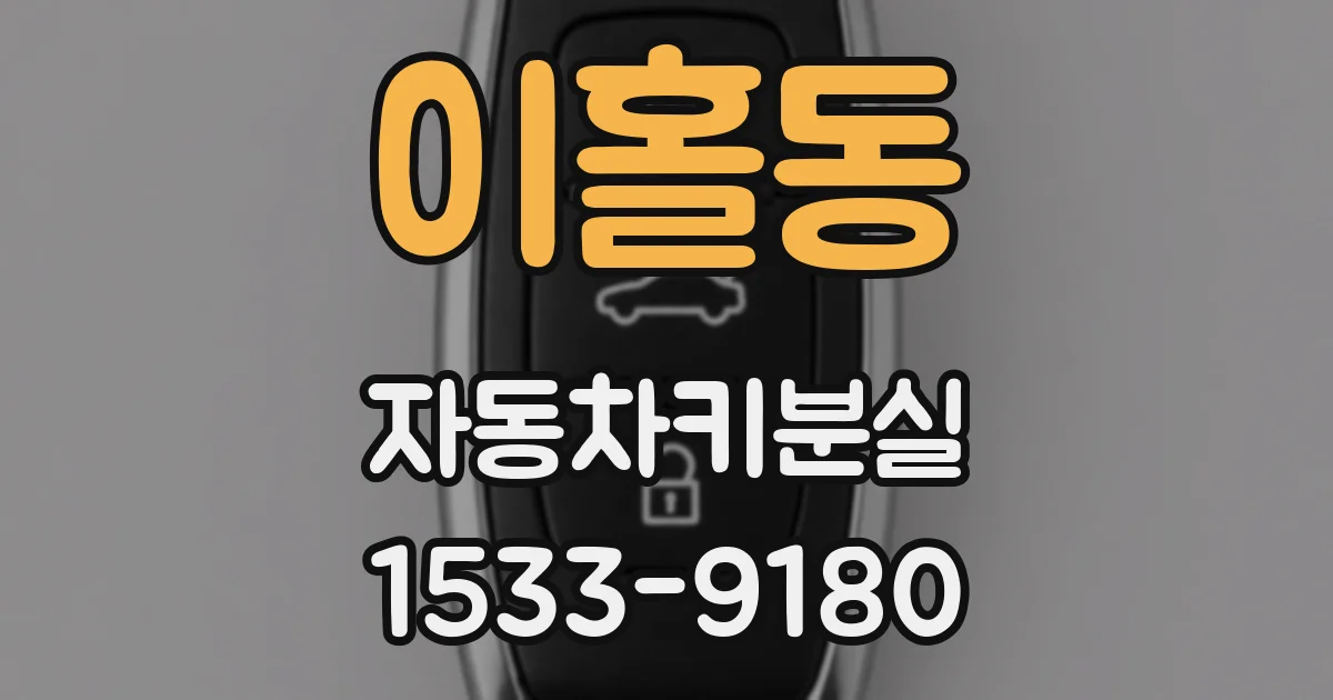 이홀동 자동차키분실