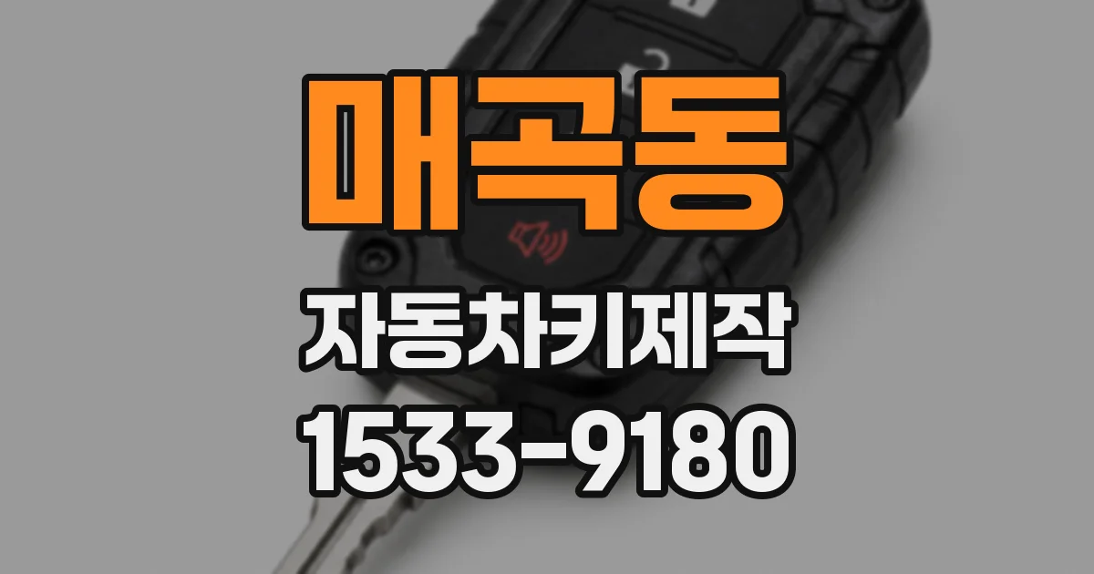 매곡동 자동차키제작