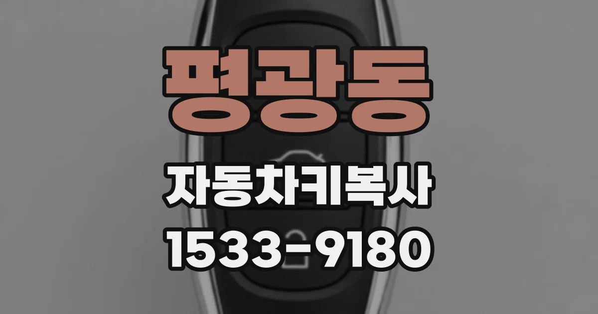 평광동 자동차키복사
