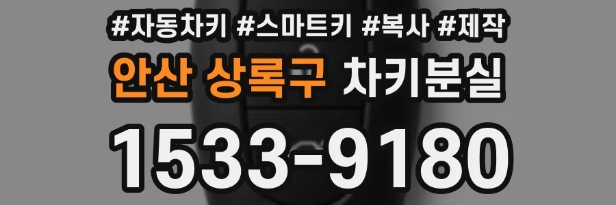 안산 상록구 차키분실