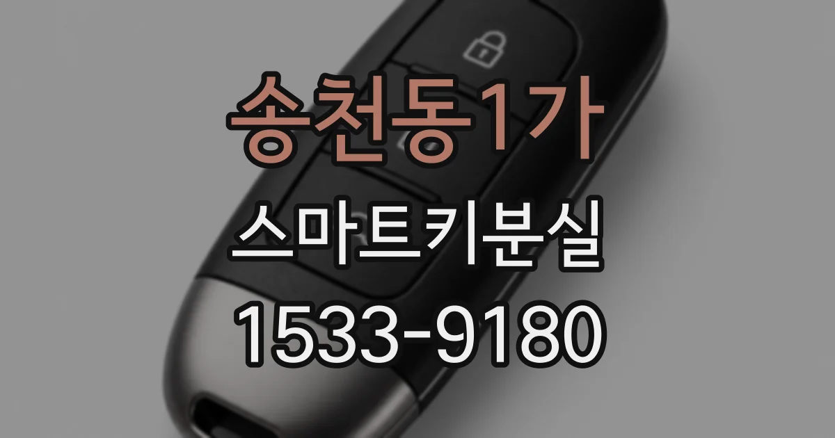 송천동1가 스마트키분실