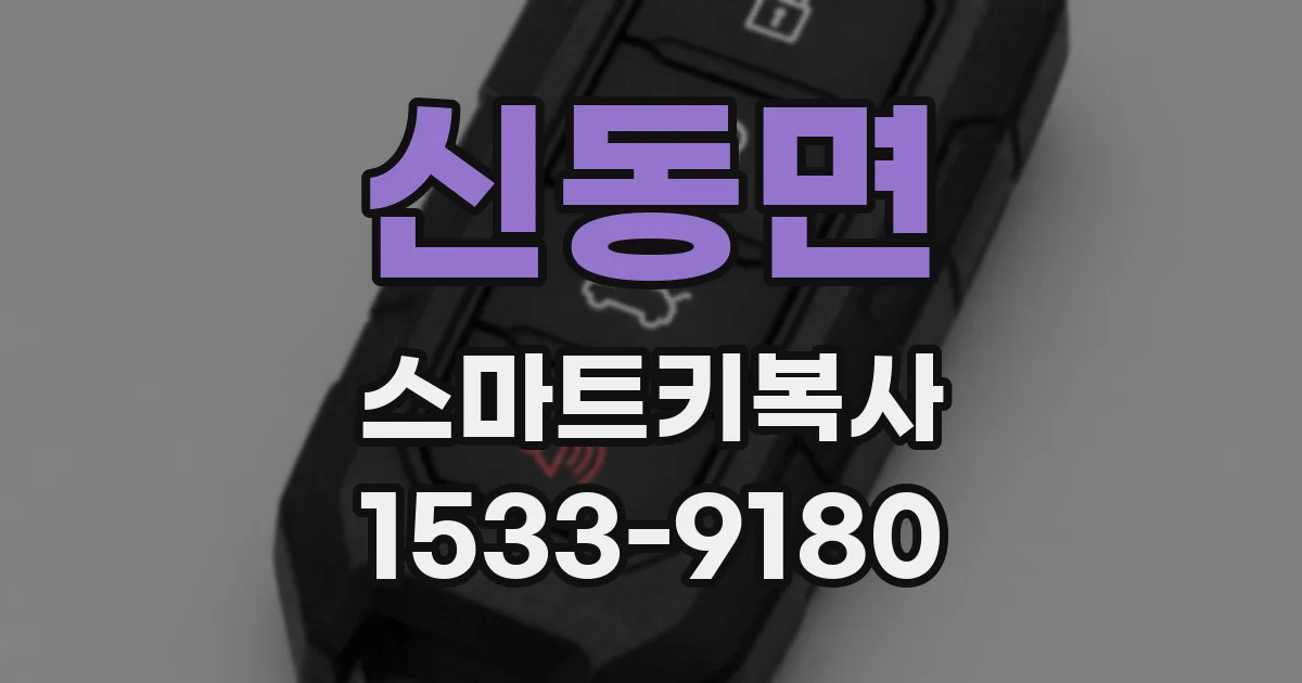 신동면 스마트키복사