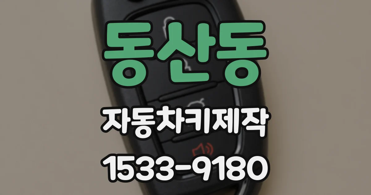 동산동 자동차키제작