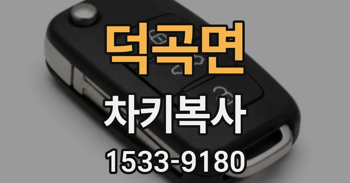 덕곡면 차키복사
