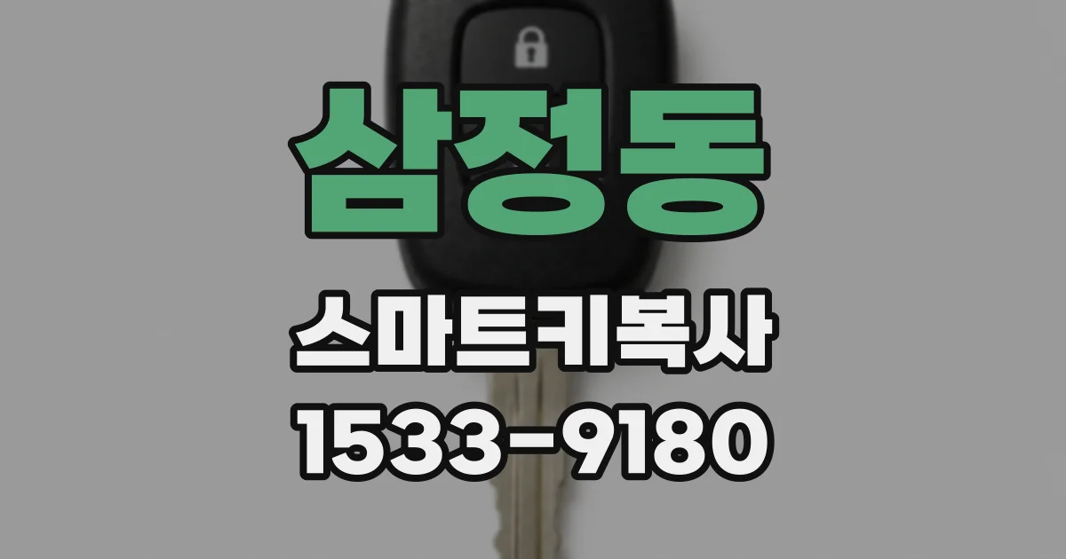 삼정동 스마트키복사
