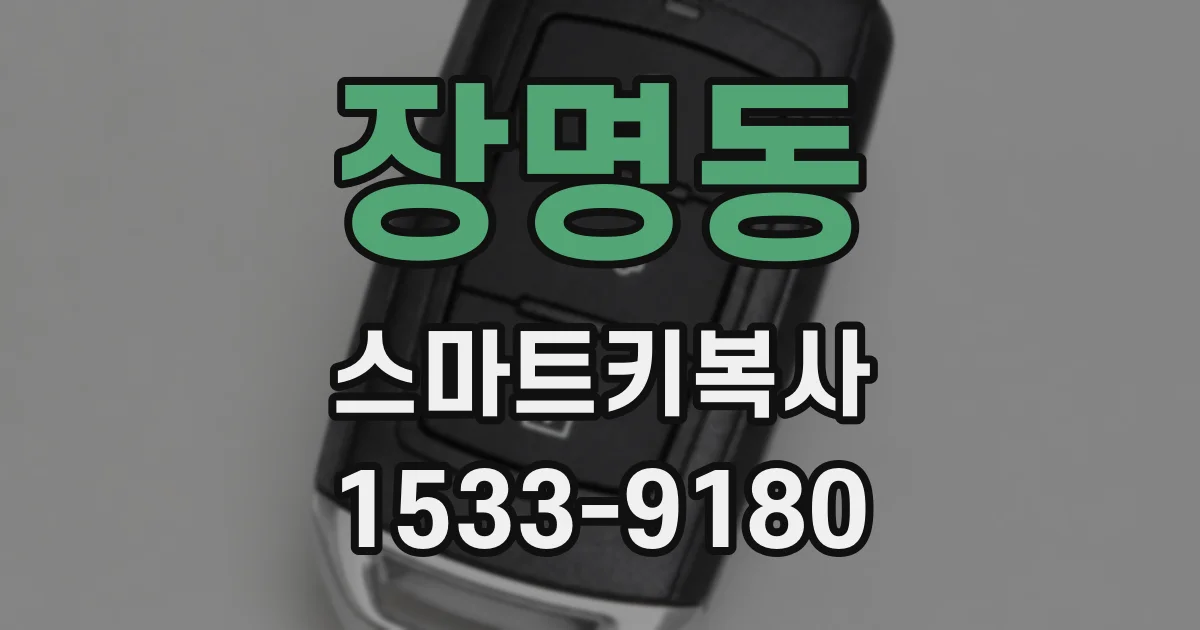 장명동 스마트키복사