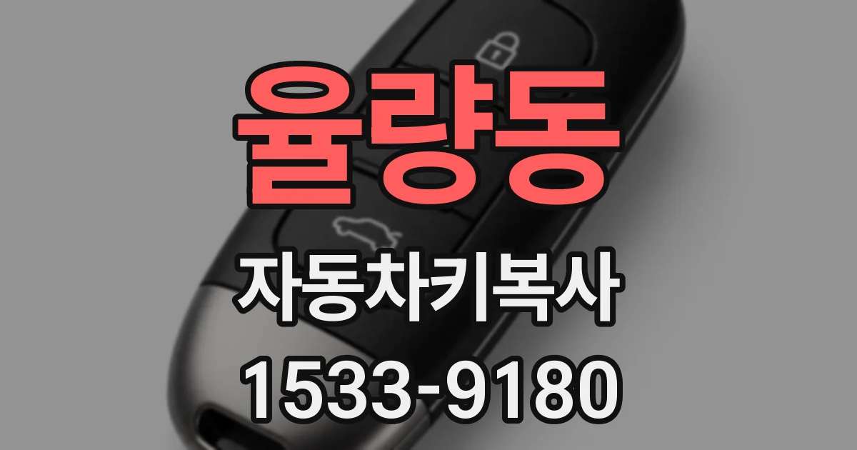 율량동 자동차키복사