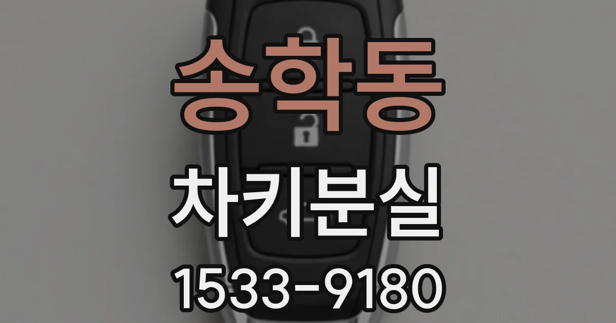송학동 차키분실