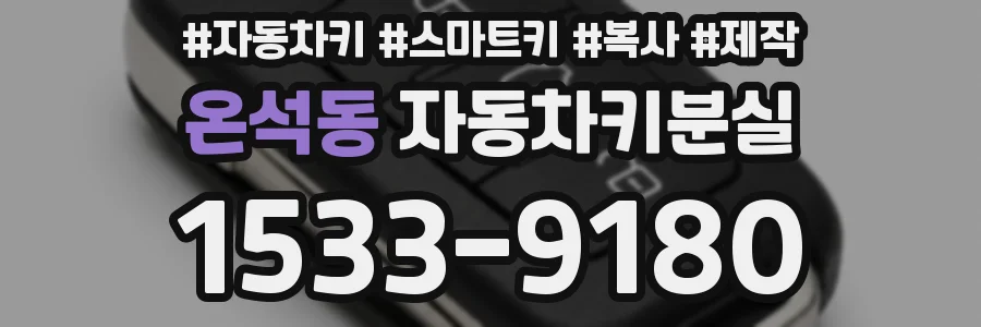 온석동 자동차키분실