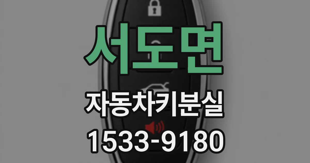 서도면 자동차키분실