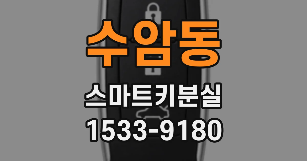 수암동 스마트키분실