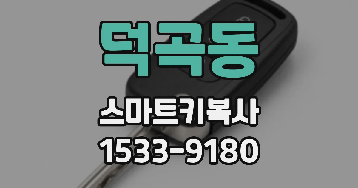 덕곡동 스마트키복사