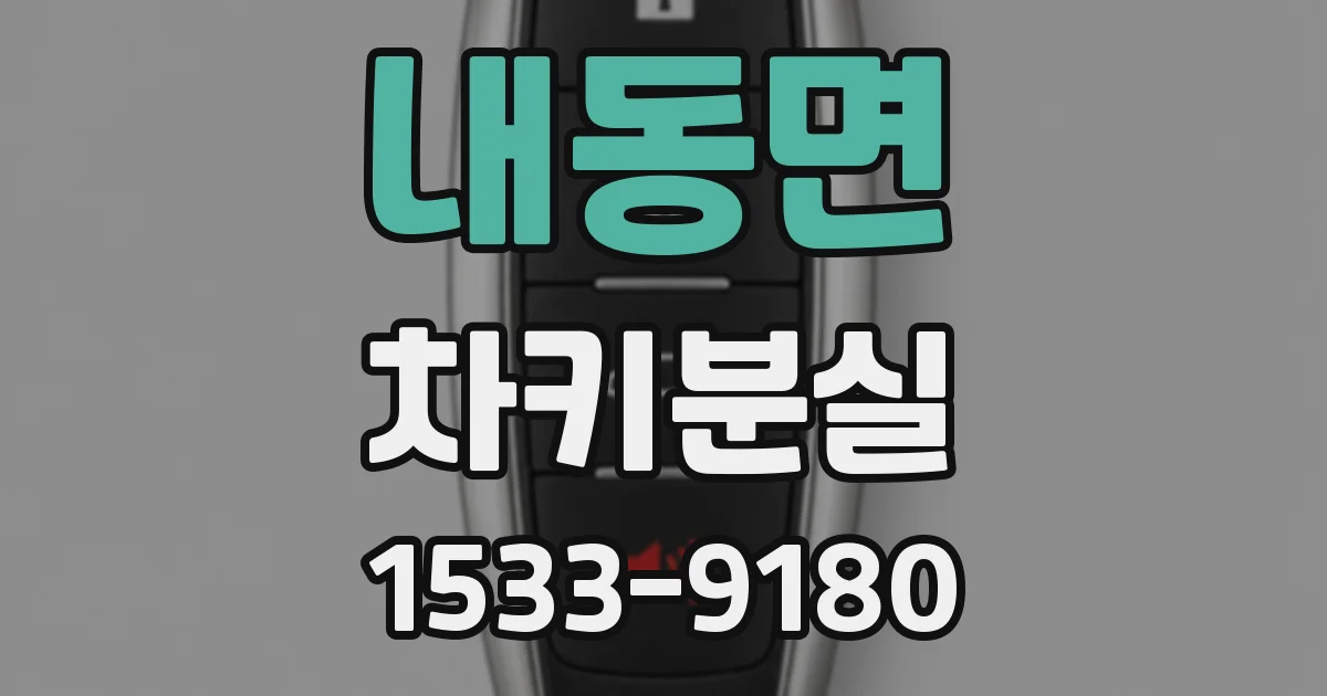 내동면 차키분실