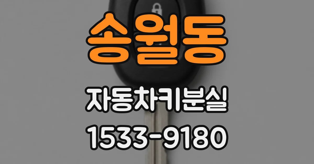 송월동 자동차키분실