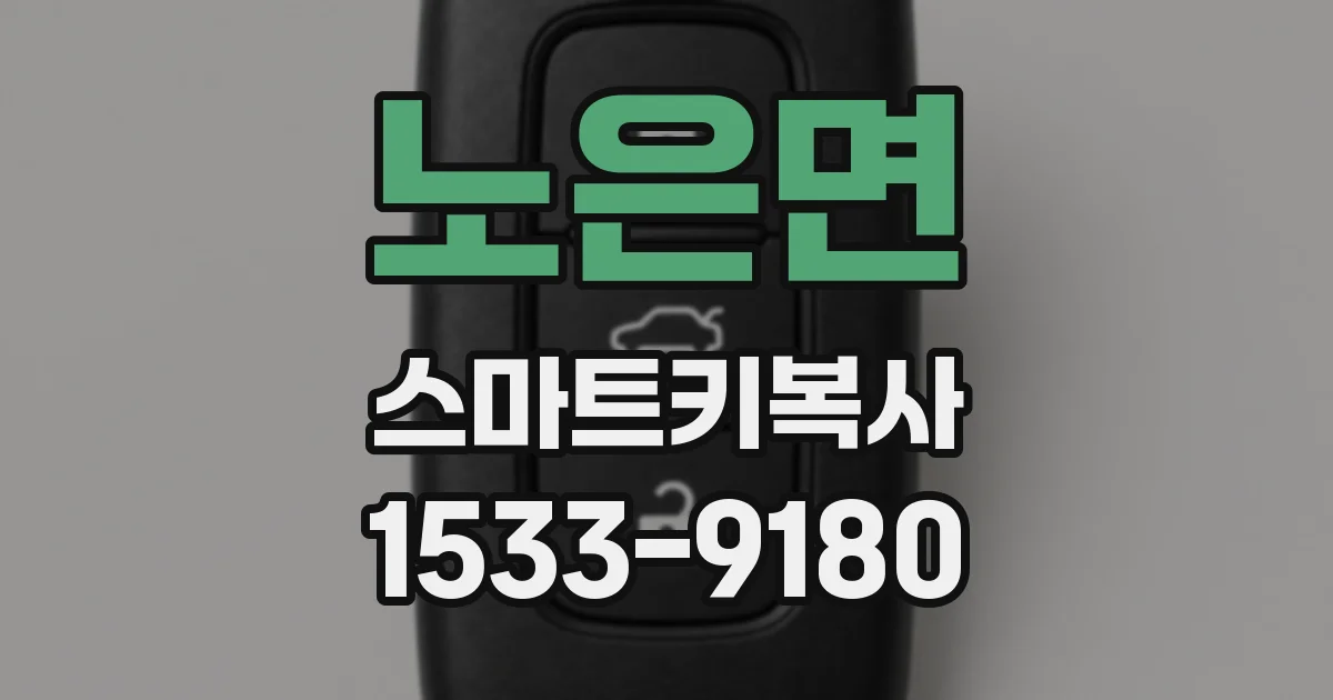 노은면 스마트키복사