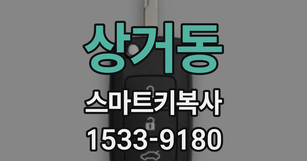 상거동 스마트키복사