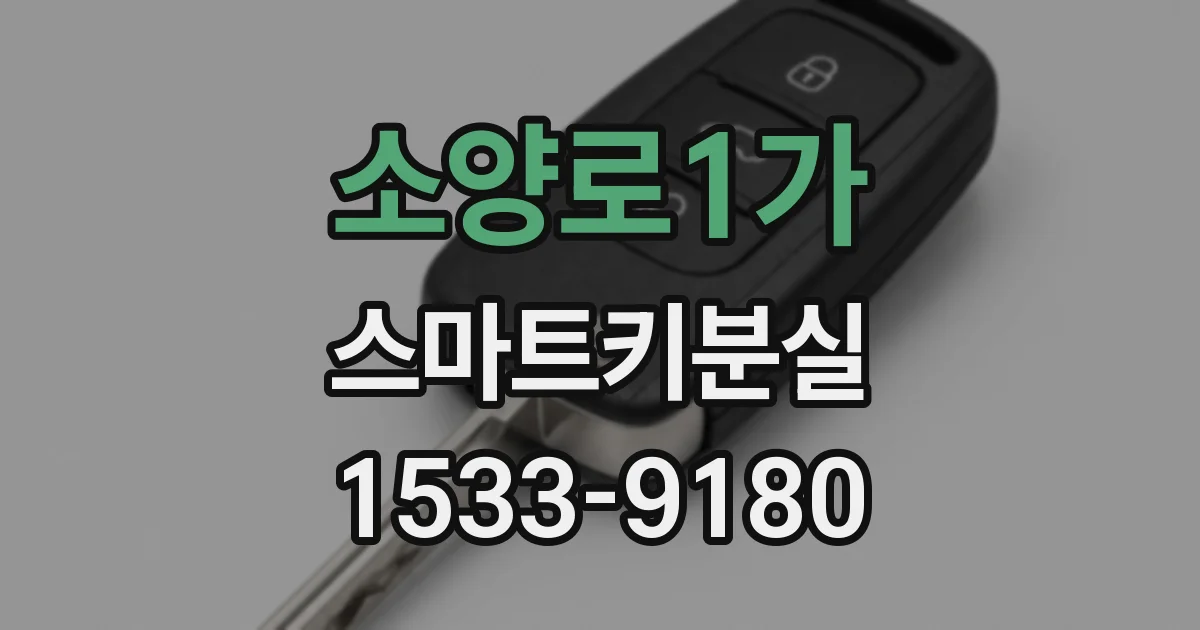 소양로1가 스마트키분실