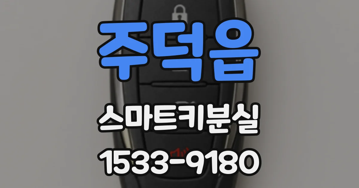 주덕읍 스마트키분실