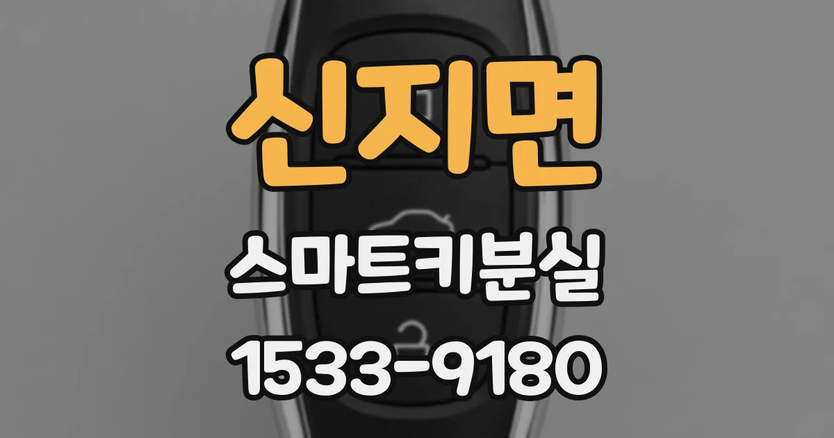 신지면 스마트키분실