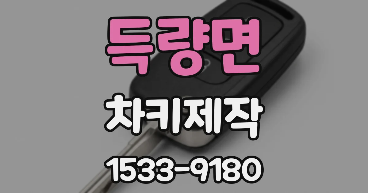 득량면 차키제작