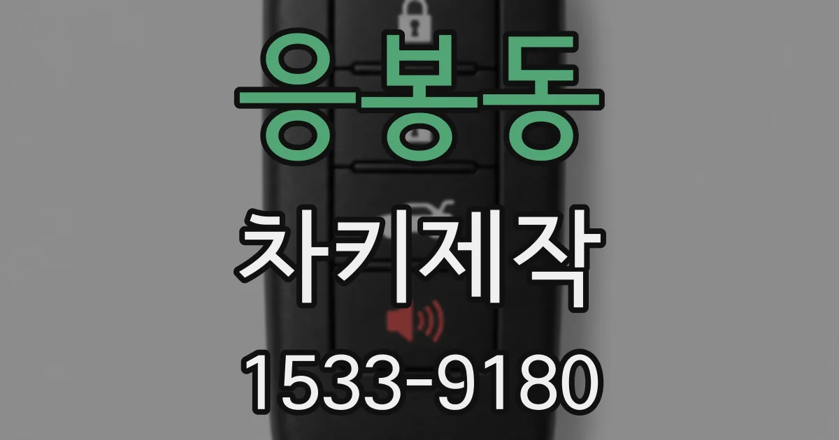 응봉동 차키제작