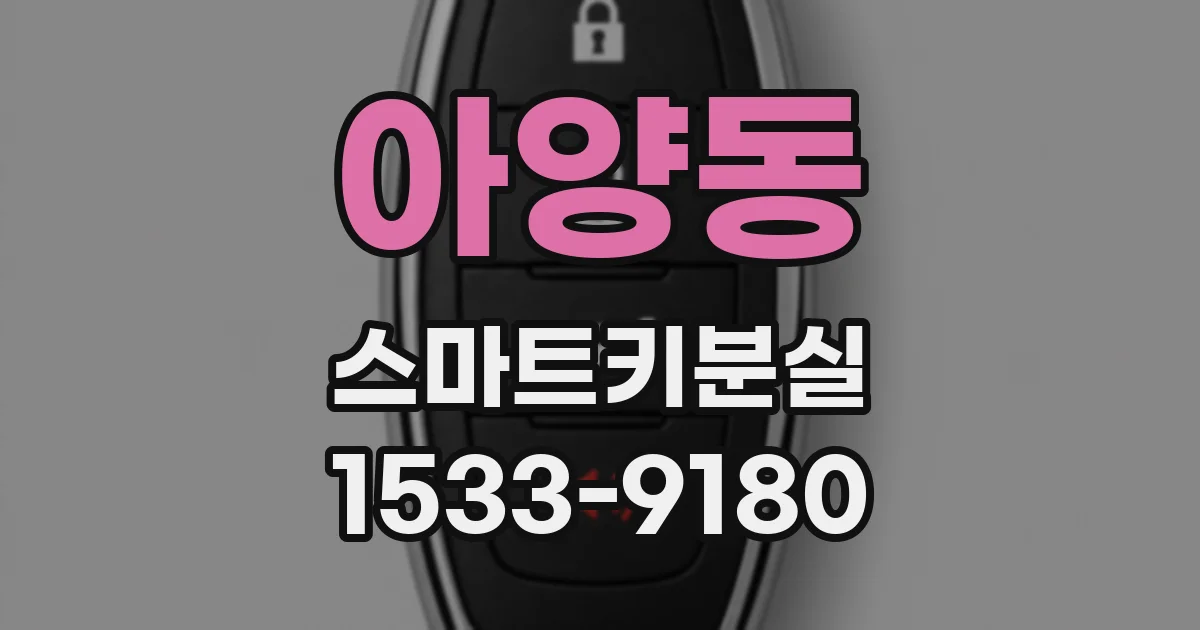 아양동 스마트키분실